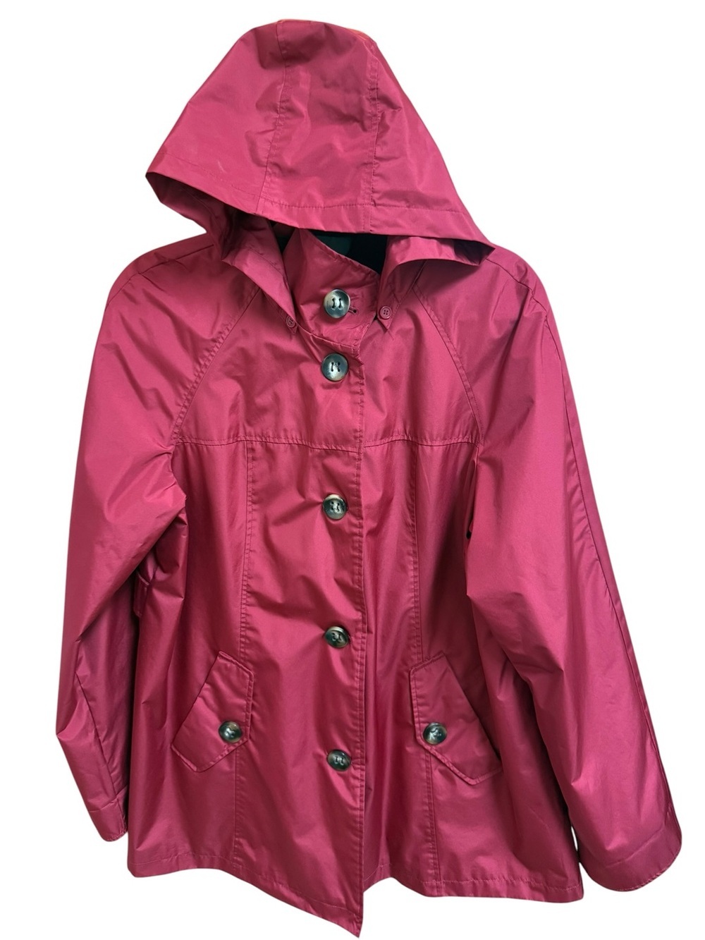 Women’s White Stag red button front raincoat EUC Size XL
